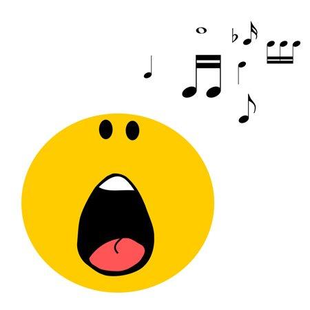 singing emoji